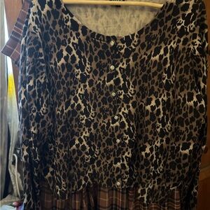 Leopard Print Women's Top